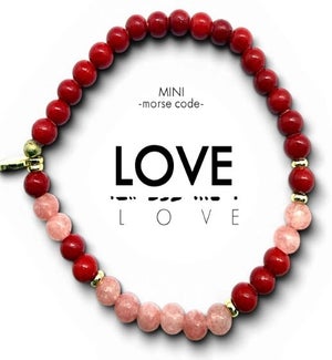 MINIBRACELET/Love - Pink & Red